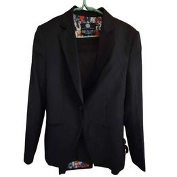 DC Comics Fun Suits Women's Vintage Print One-Button Blazer & Straight S… - Picture 2 of 9